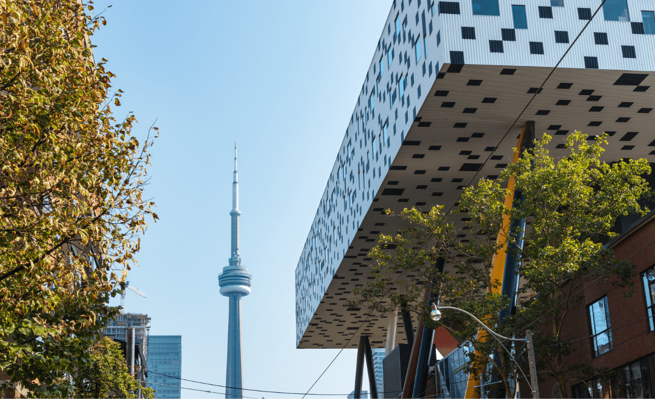 ocad university and Toronto CN tower