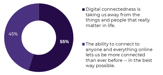 Graph from Millennials Social Values Segmentation Report