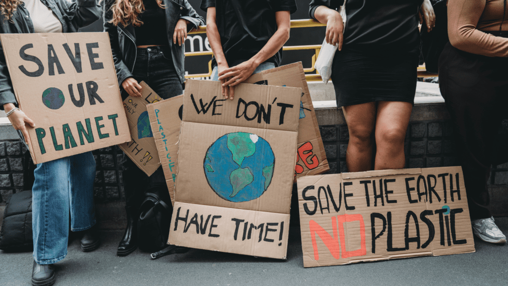 climate change protest posters 