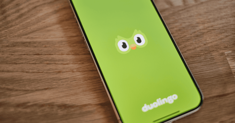 Duolingo app on a phone