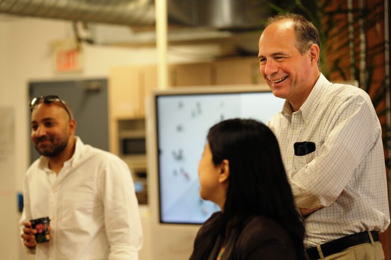 david smiling in environics office