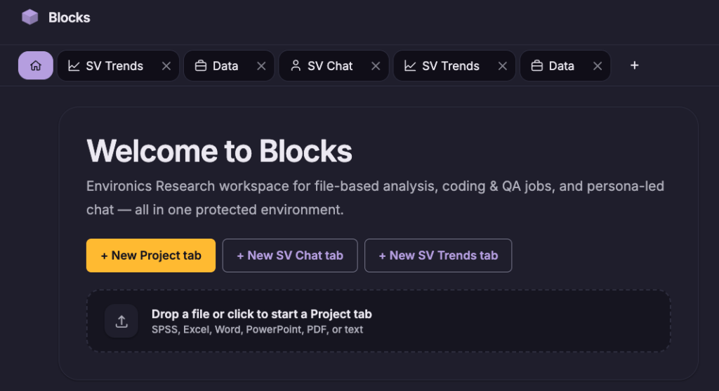 blocks ai interface