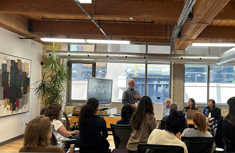 barry speaking in toronto office